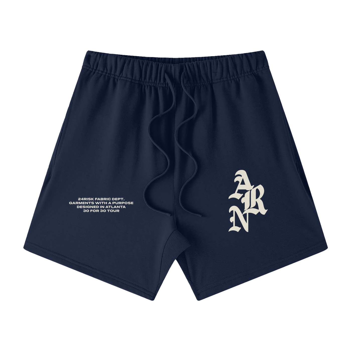 Classic "ARN" Cream Coated Shorts
