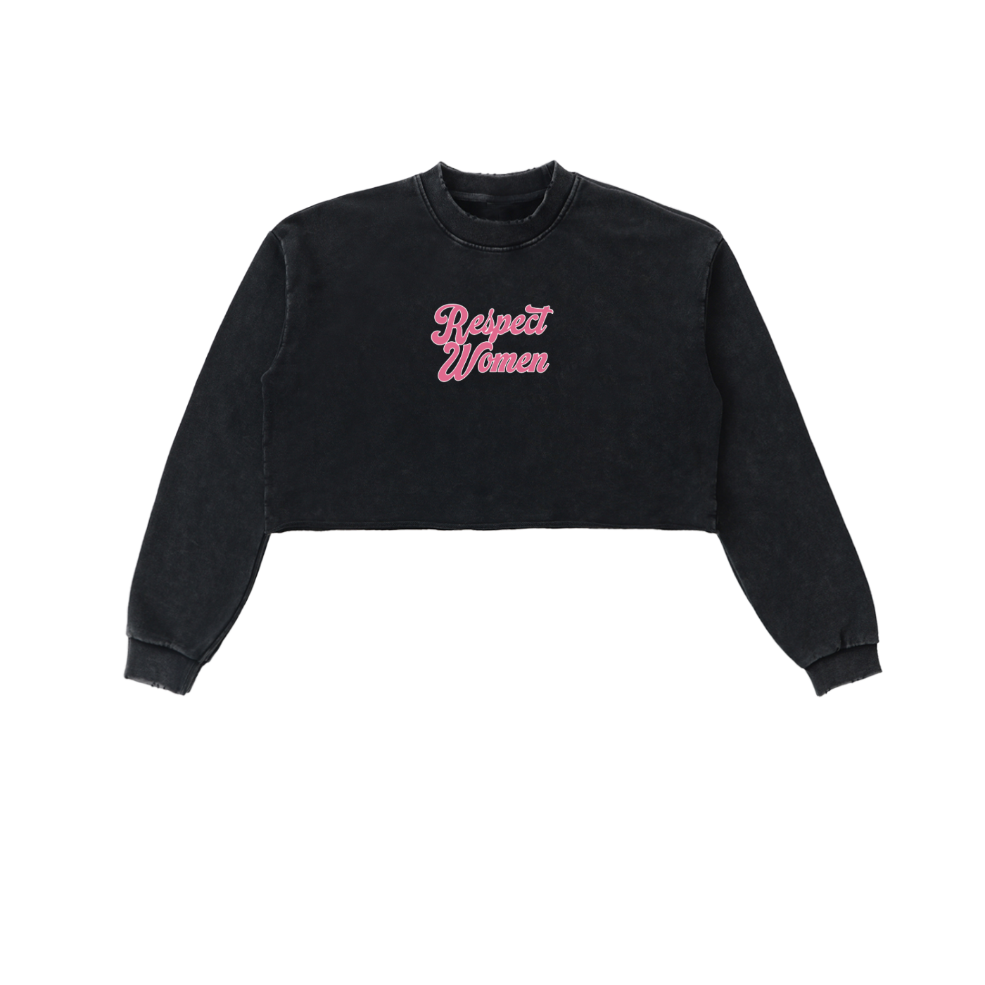 "Respect Women" Cropped Sweatshirt