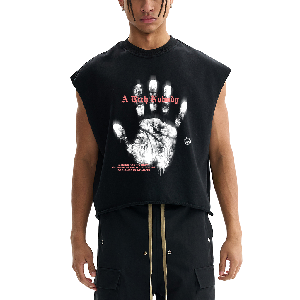 "A Rich Nobody" Crop Tank Top