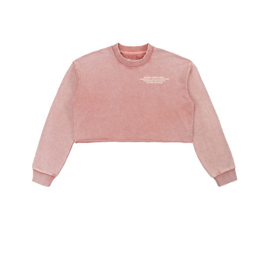 Pink Cropped Sweatshirt