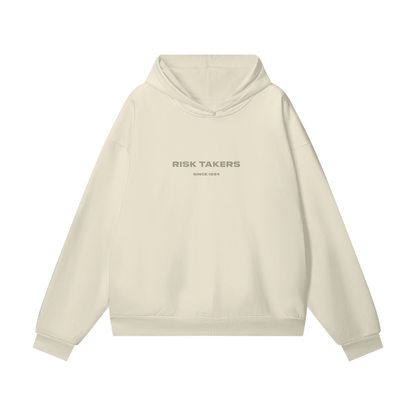 Cream Oversize  "Risk It All" Hoodie