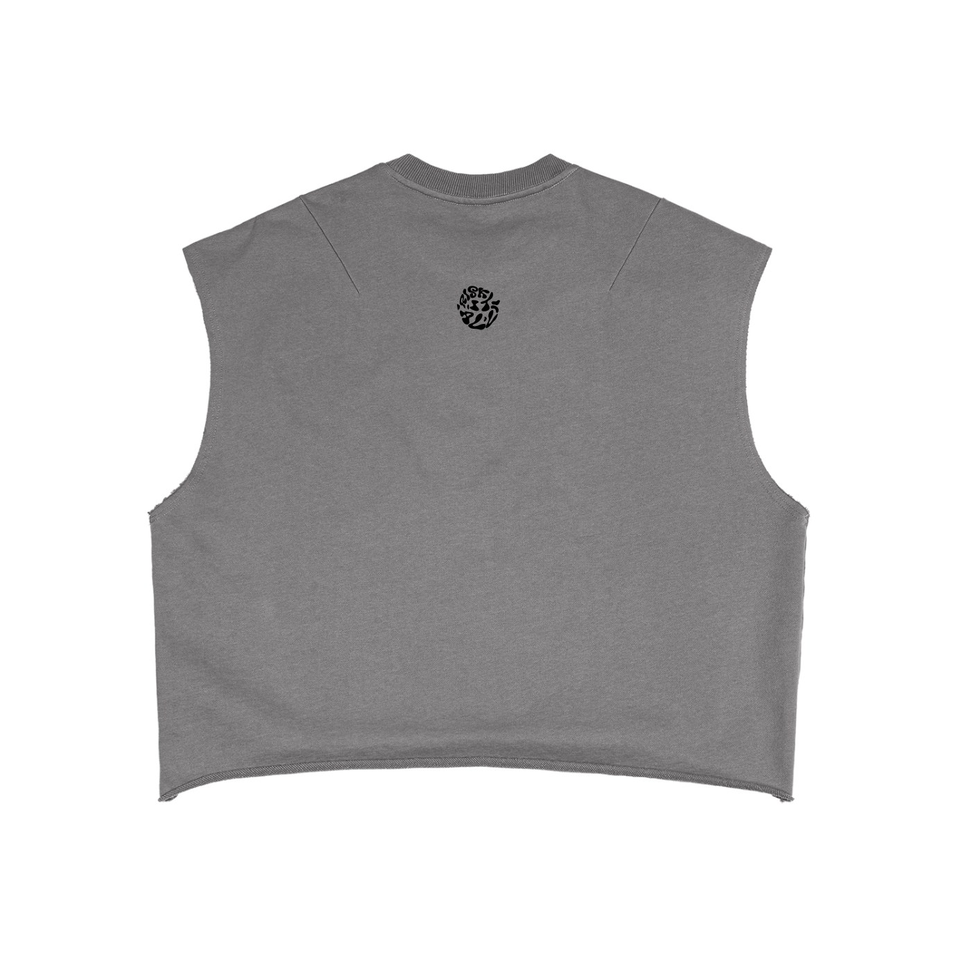 A Rich Nobody Cropped Boxy Tank Top | Heavyweight Cotton Blend Streetwear Tank | 24Risk Fabric Dept.