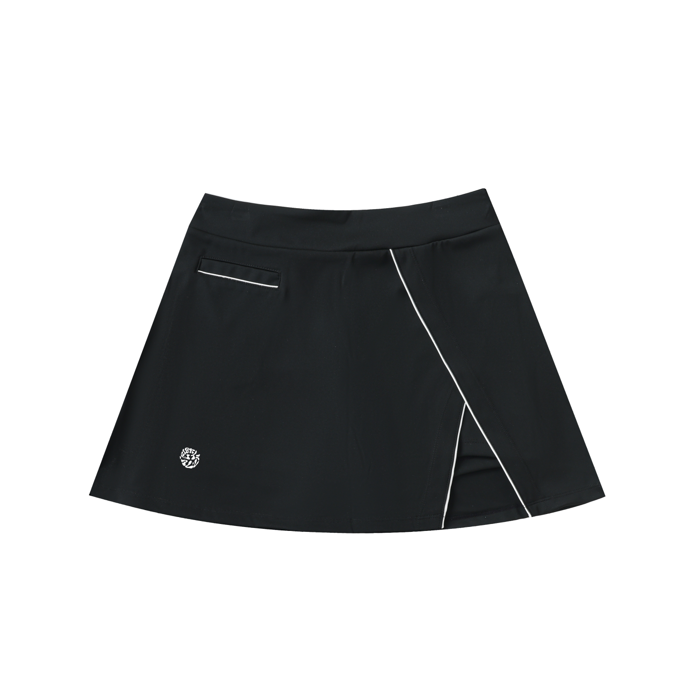 Black High-Waist "Risk It All" Skirt