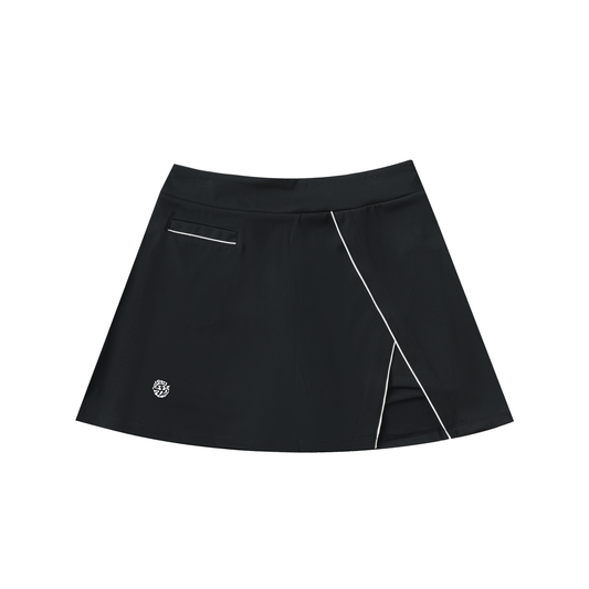 Black High-Waist "Risk It All" Skirt