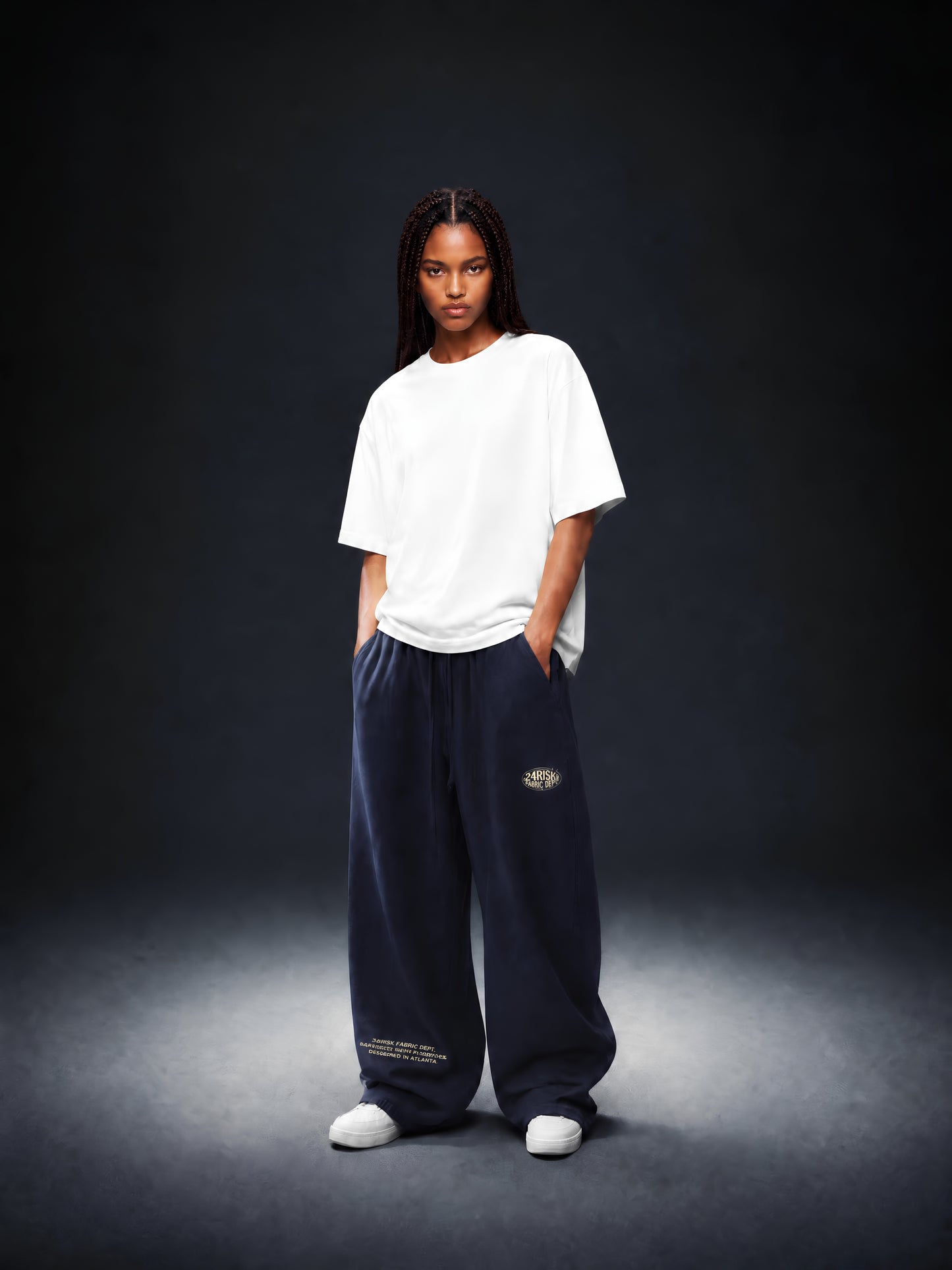 "24Risk" Loose Fit Heavy Sweatpants