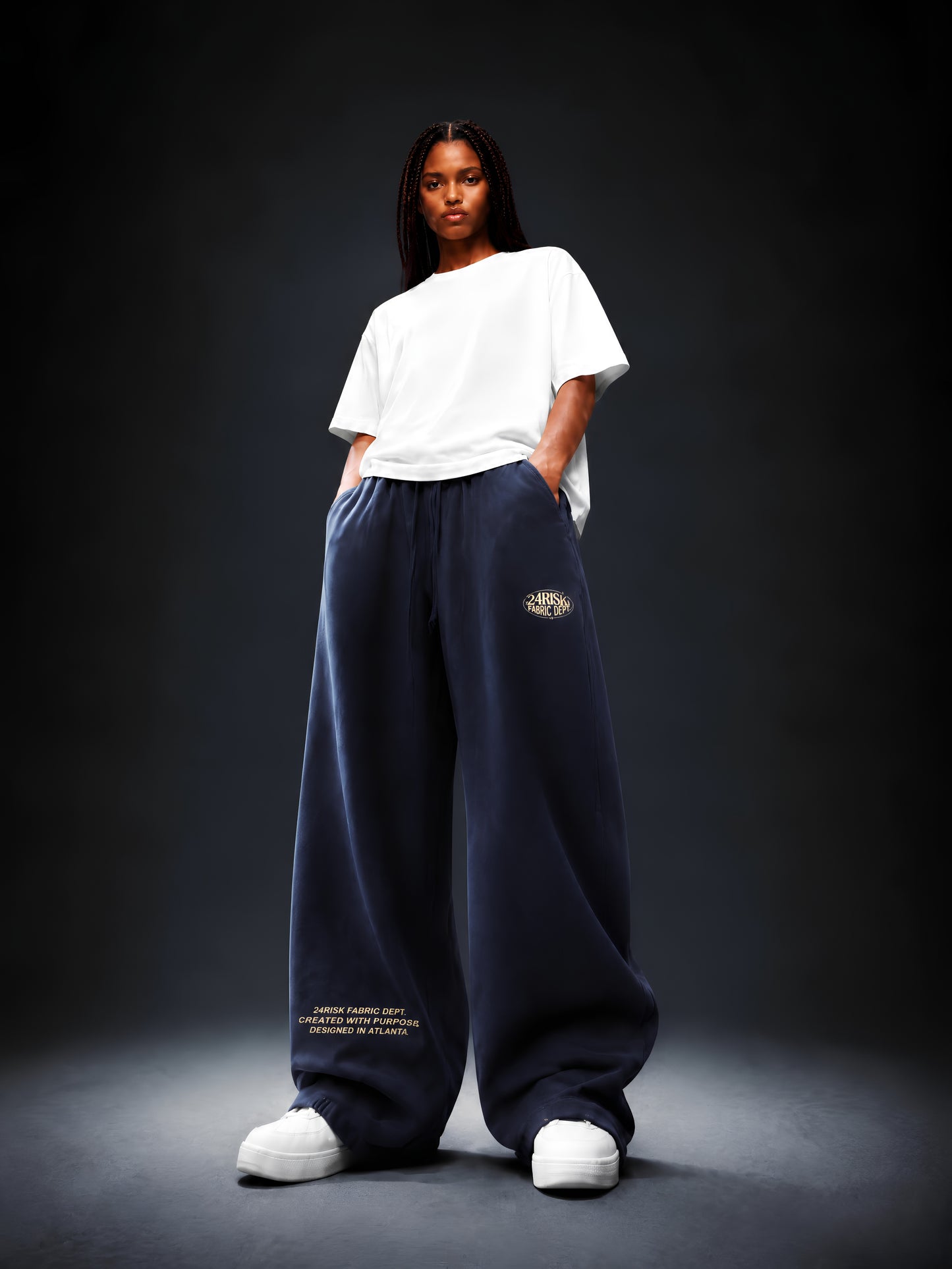 "24Risk" Loose Fit Heavy Sweatpants