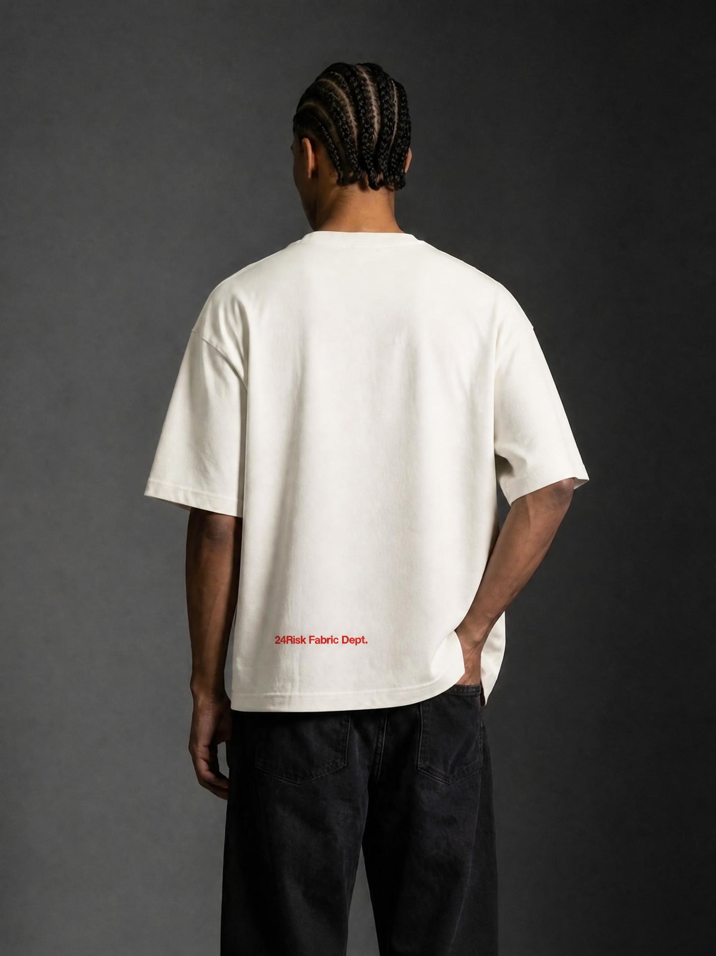 "A Rich Nobody" Embroidered Oversized T-Shirt – Heavy Cotton Streetwear Tee