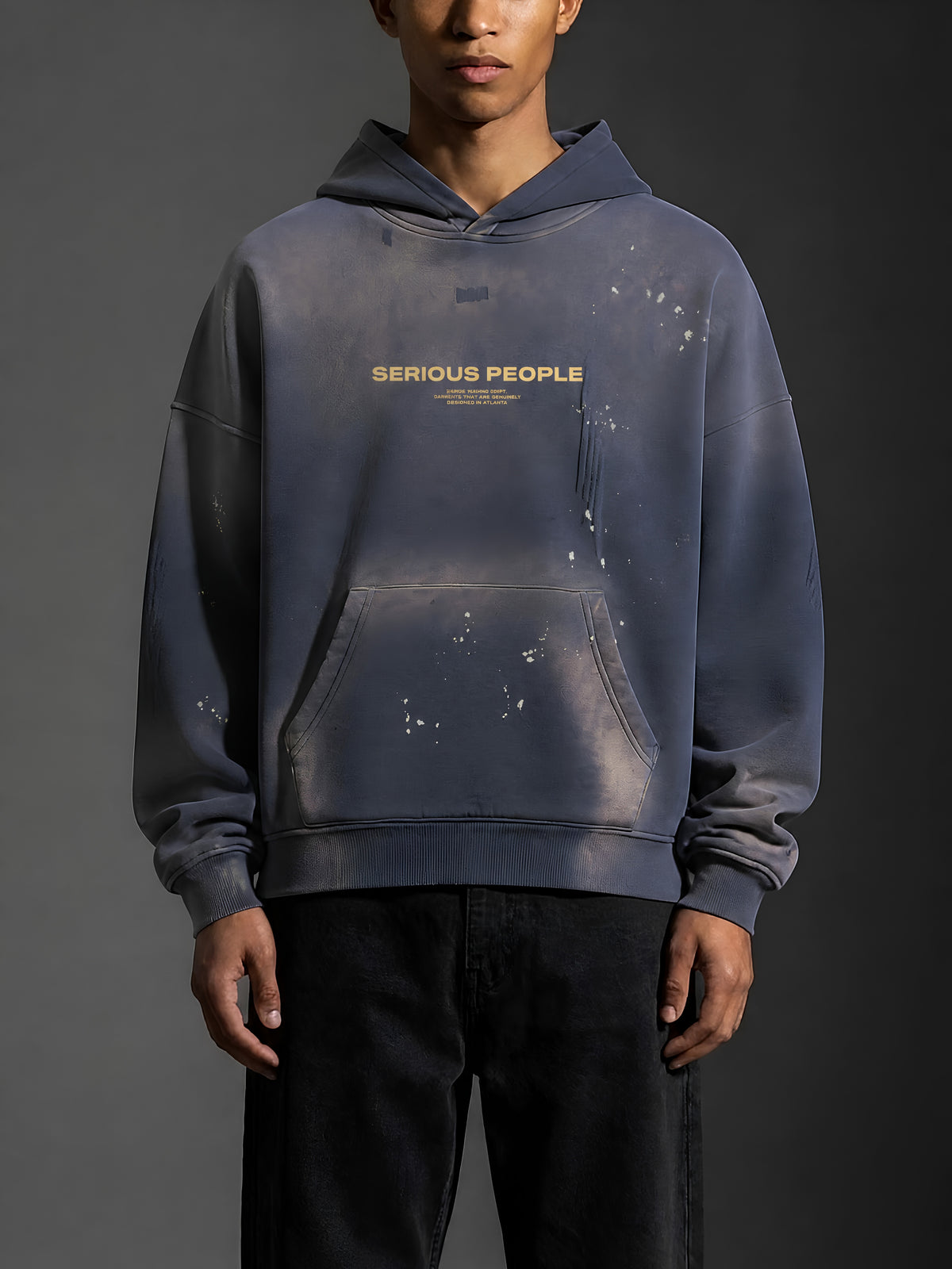 "Serious People" Oversized and Heavy Weighted Hoodie