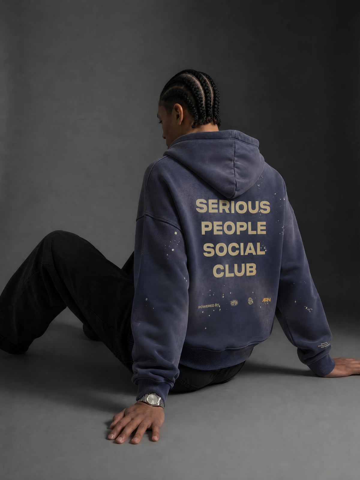"Serious People" Oversized and Heavy Weighted Hoodie